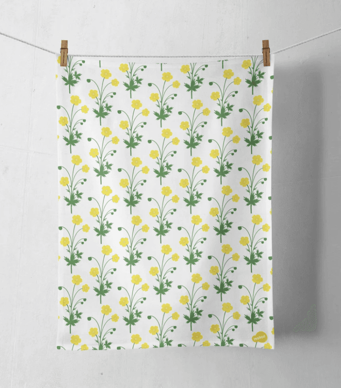 Kjøkkenhåndkle Smørblomst