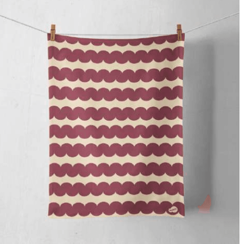 Kjøkkenhåndkle Skrue Vinrød